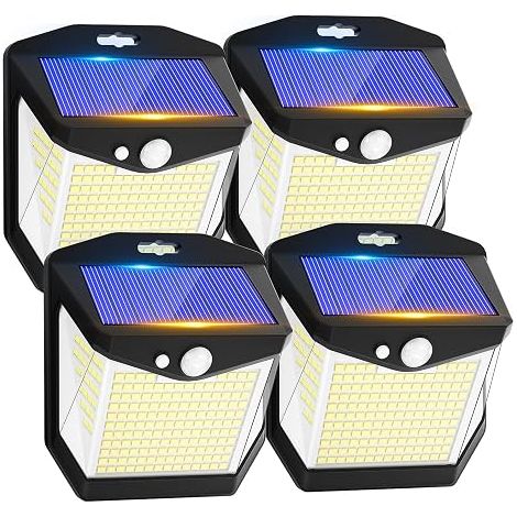 Outdoor Solar Motion Sensor Light LED Solar Outdoor Light 248LED 65 Waterproof 270 Security Wireless Wall Lamp Light Solar Projector Outdoor Garden (1/5)