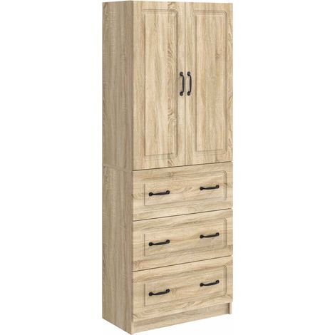Schrankset 2 pcs Sonoma-Eiche 66 x 34,5 x 87 cm Holzwerkstoff vidaXL