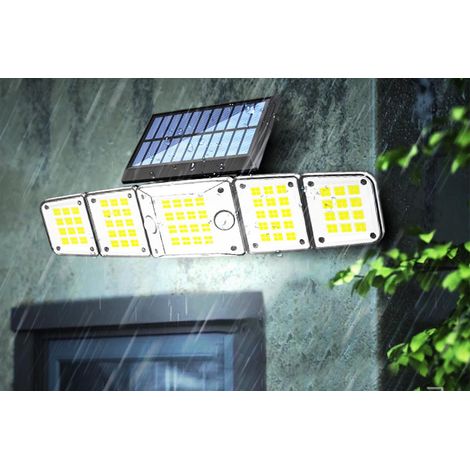 Appliques murales solaires à détecteur de mouvement à 5 têtes (1/3)