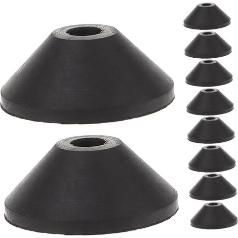 10 arandelas cónicas de goma para inodoro, juntas de sellado para pernos de tanque, kit de reparación de asiento de inodoro, accesorios para tanque de agua.