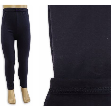 Isolierte Leggings 92/98, elastische Kinderhose, marineblau (1/3)