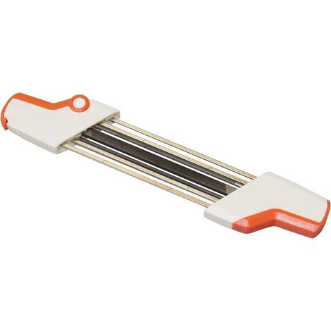 Pour aiguiseur de tronçonneuse Stihl compatible avec chaîne de tronçonneuse Stihl 3/8inp, lime facile Stihl 2 en 1 4,0 mm (1/5)