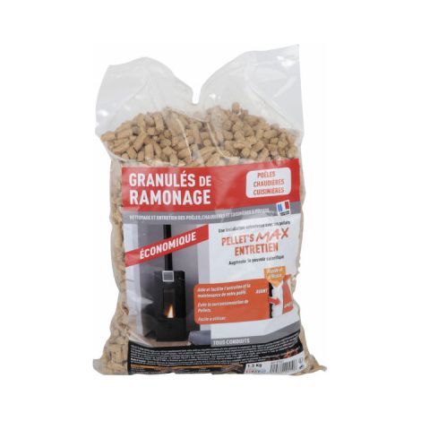 Diff – Ramonage chimique à pellets – Dégazeur et désemboueur – Améliore l'efficacité du chauffage – A base de produits naturels
