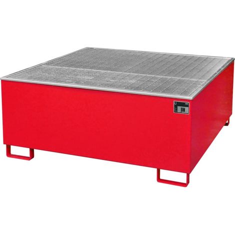 Bauer Südlohn Bac de récupération AW 1000/PE, peint, rouge feu