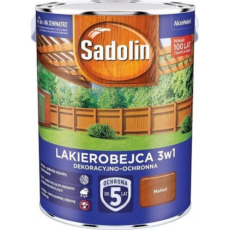 SADOLIN Lack Beize 3in1 Dekorativ und Schützend 2,5L Mahagoni 1 Stück. (1/2)