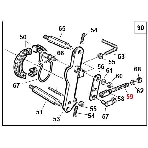 Vite M6x70 trattorino tagliaerba TURBO1 ORIGINALE GIANNI FERRARI 00.96.04.0115