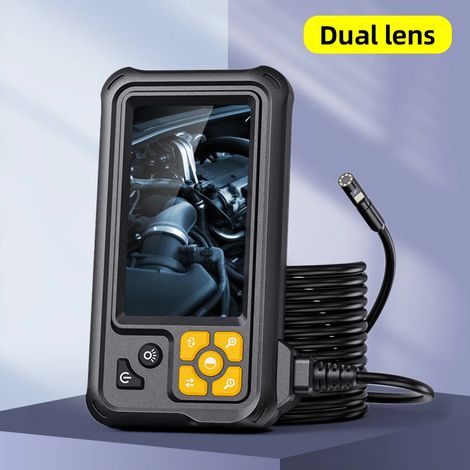 (Double objectif, 10 m) Caméra d'inspection endoscopique numérique haute définition 1080P, étanche IP67, adaptée à l'inspection des égouts. (1/5)