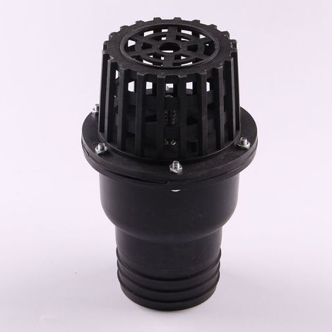 Clapet de pied de pompe à eau, clapet anti-retour plat à basse pressionnoir, pour machine à fluide(3") (1/4)