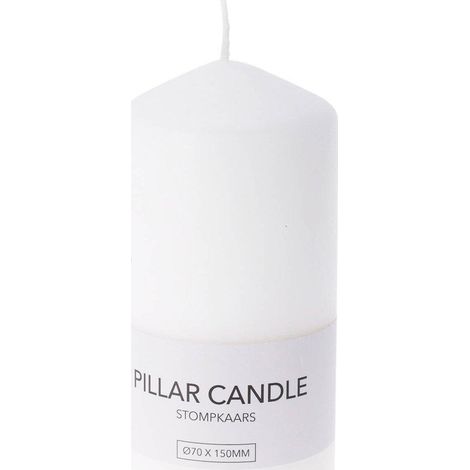 Candela Cilindrica home styling collection bianco 15 cm