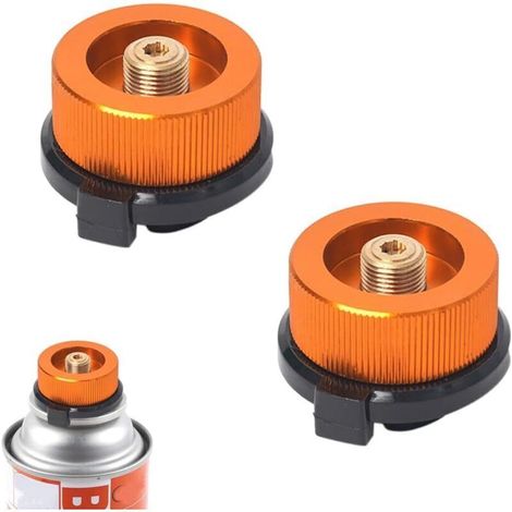 Set mit 2 Gasadaptern für Camping- oder Wanderkocher