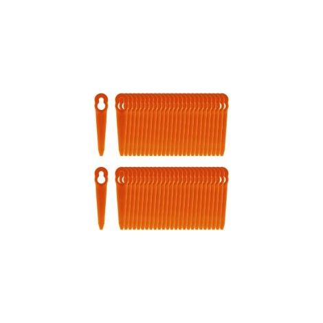 Lot de 100 lames de rechange en plastique 90mm – Compatibles STIHL Polycut 2-2, 3-2, FSA 45, 57 – Performances optimales pour débroussailleuse SWIFT 40V (1/4)