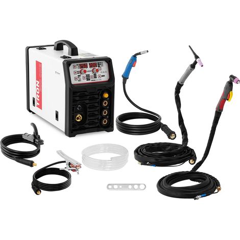 Máquina de soldadura multiproceso TIG 200 con ciclo de trabajo del 60% corte de 50 A MIG/MAG 200 A acero inoxidable aluminio acero al carbono blanco 140009693 (1/5)