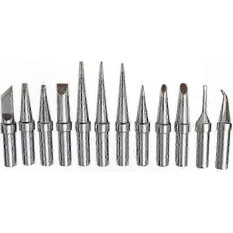 12Poinçons de rechange pour fer à souder Weller WE1010NA WES51 WESD51 PES51 WEP70, jeu de 12 embouts ET, qualité professionnelle. (1/5)