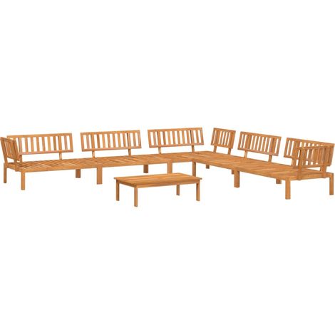 Maison Exclusive - Set de sofás de palets de jardín 6 pzas madera
