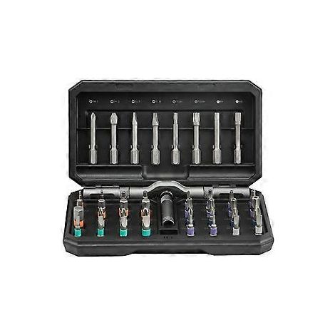 Kit d'outils de réparation miniatures de qualité industrielle, comprenant 42 tournevis magnétiques et une boîte de rangement, pour la réparation électronique (noir). (1/5)