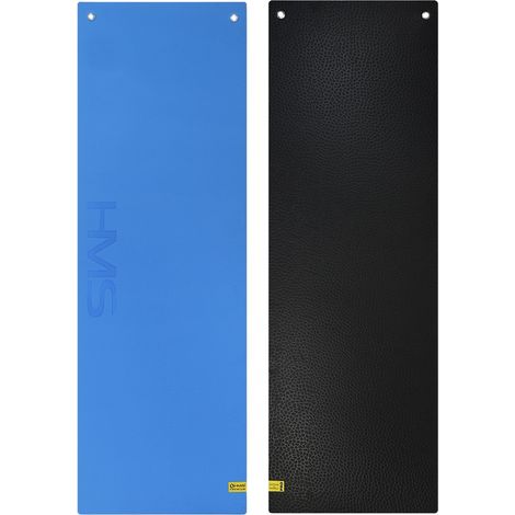 Fitnessmatte, Blau-Schwarz, Rutschfest, 6mm dick