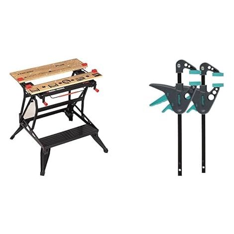 Etabli-étau Pliable Grand Format - Serrage Une Main - Plan de Travail, Charges maximales : 250 kg (1/5)