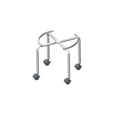 PIEDISTALLO PER FUSTO OLIO CON RUOTE  ø cm.32x31h.  per fusti da lt.30