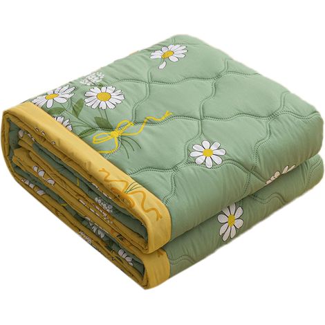 Couverture d'été en fibre de polyester lavable, légère et douce pour dortoir - 200x230cm (1/5)