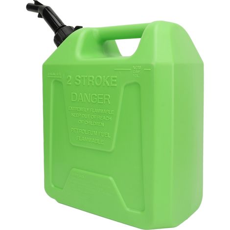 Réservoir de stockage de fioul 10 L, antistatique, antichoc, à arrêt automatique, portable et sécurisé, pour camping-car, SUV, bateau à moteur, vert (1/5)