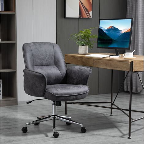 Ergonomischer XXL-Bürostuhl, höhenverstellbar, Wippfunktion, 120 kg, dunkelgrau HAVRYA (1/5)