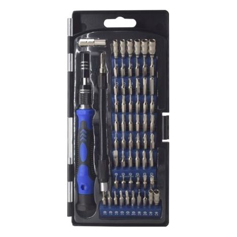 Houhence – Kit tournevis de précision 62 en 1 – 58 embouts en acier CR-V – Poignée ergonomique – Pour réparation d'appareils électroniques (1/5)