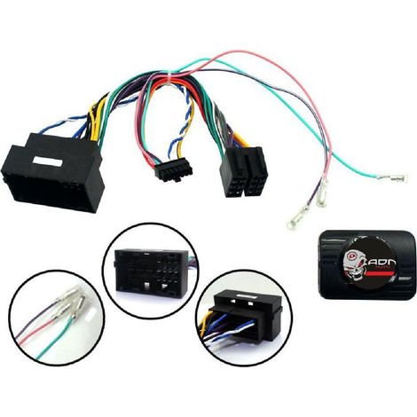 Interface Commande au volant FA19A compatible avec Citroen Fiat OPel Peugeot 12-21 Alpine