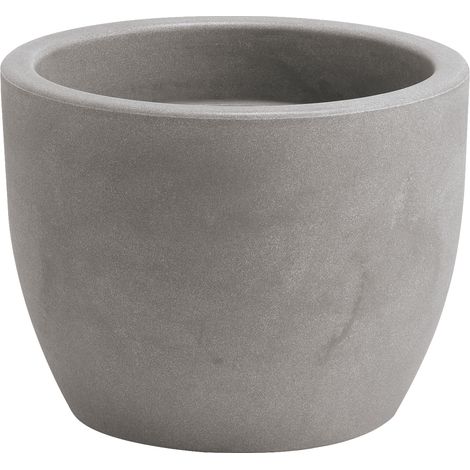 Vaso tondo resina HERA cm. 30 CENERE