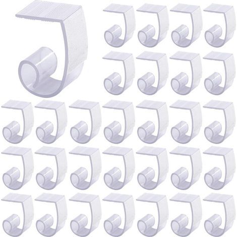 30-teiliges Set aus Tischdeckenclips aus Kunststoff mit Klettverschluss für Tische mit einer Dicke von 1-1/4 Zoll und 5 Zoll – ideal für den Innen- und Außenbereich, Hochzeiten, Picknicks und Veransta (1/5)
