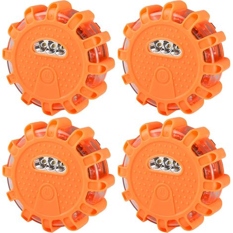 4 luci di segnalazione con magnete e gancio, 9 modalità di lampeggiamento, luce di segnalazione a LED, kit luce di segnalazione impermeabile (1/5)