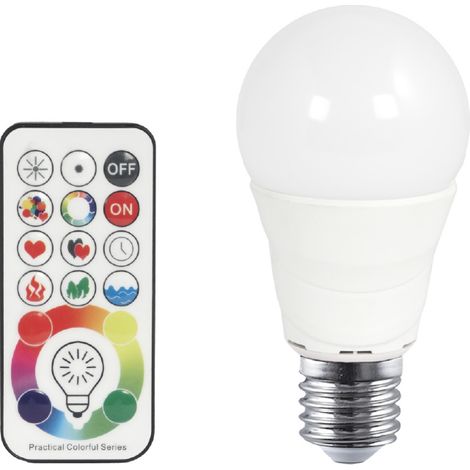 Lampadina led con attacco tradizionale E27 RGBW 5W (1/3)