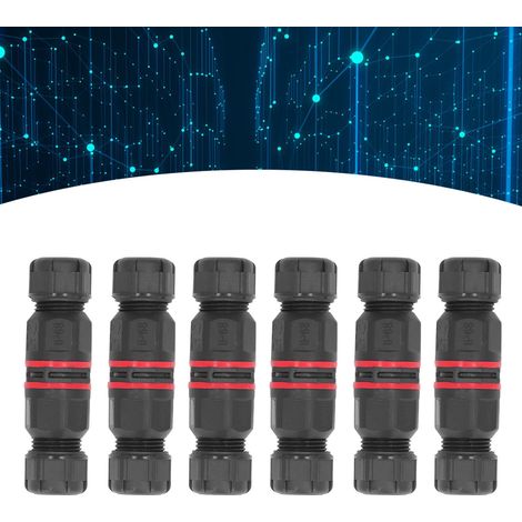 Packung mit 10 wasserdichten Luftfahrtsteckverbindern CN11-2 IP68 (Stecker und Buchse), 2 Pins, Stromstärke ≤ 20 A, Spannung 250 V AC. (1/5)