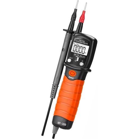 Stylo multimètre numérique ABS facile à transporter avec fonction de maintien, portée automatique pour test de résistance électrique, continuité, multimètre numérique de type stylo (1/4)