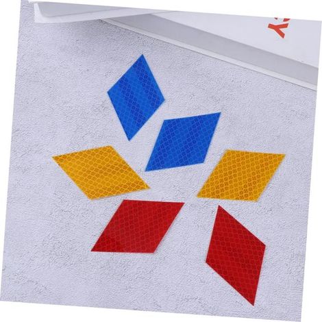 Adesivi riflettenti, 3 pezzi: adesivi riflettenti per bicicletta, adesivi per auto, nastro riflettente, adesivi fosforescenti (1/4)