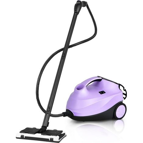 COSTWAY 2000W Pulitore a Vapore con 19 Accessori e Serbatoio da 1,5L, Vaporetto per Tappeti, per Pulizie Profonde Pavimenti Finestre e Macchine (viola)