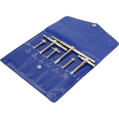 Jeu de 6 jauges télescopiques réglables de 8 à 150 mm pour diamètre intérieur, outils de mesure micrométriques (1/5)