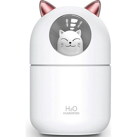 Humidificateur à brume fraîche en forme de chat mignon, veilleuse pour chat, Air pur essentiel pour la chambre de bébé, facile à nettoyer (1/3)
