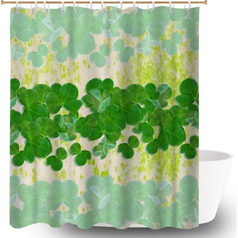 Kit rideau de douche en polyester 180x180 pratique rideau imperméable pour décoration salle de bain (1/5)