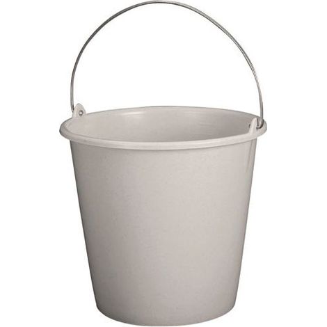 ALUMINIUM ET PLASTIQ - Seau ménage 10L gradué gris