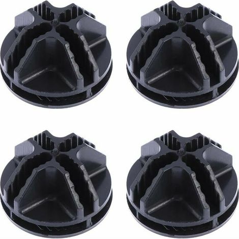 20 Connecteurs abs en cube de fil métallique pour étagères de rangement en cube de fil et fermoir à boucle clip organisateur modulaire (noir) (1/5)