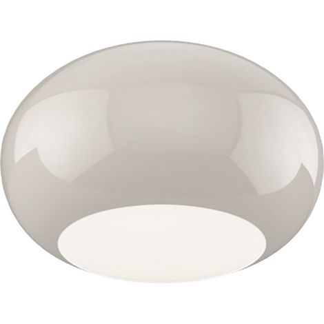 Plafoniera vetro soffiato tortora top light casper 1218 pl55 to e27 led