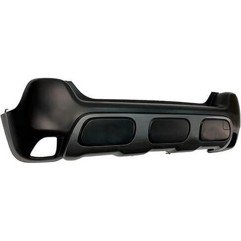 Pare-choc arrière noir avec moulure Citroen C3 Aircross phase 1 depuis 2017
