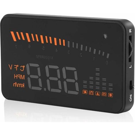 A8 HUD, A8-Display, 5,5 Zoll OBDII-Auto-HUD-Display, automatische Windschutzscheiben-Reflexionsbildschirm-Geschwindigkeitsanzeige