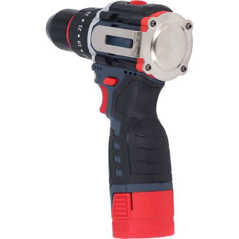 Perceuse sans fil à batterie lithium, outil électroportatif portable à mandrin métallique à cliquet, 100-240V prise UE (1/5)