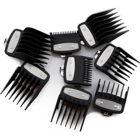 Pour Wahl Tondeuse à Cheveux Guide Peigne Coupe Limite Peignes 8PièCes Ensemble Standard Gardes Attacher PièCes Tondeuses