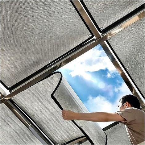 Film isolant et occultant pour fenêtres - 80x100 cm - ventouses double face - réfléchissant - résistant aux UV - imperméable - réutilisable (1/5)