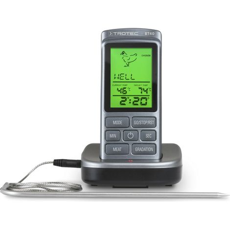 TROTEC BT40 Termómetro de Barbacoa, termómetro de Horno, Cocina termómetro