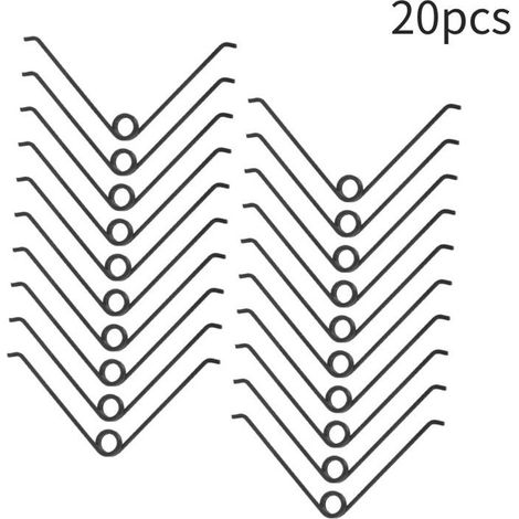 20 ressorts en V en acier inoxydable pour sécateurs - Pièces de rechange pour outils de jardin - Ressorts de torsion pour cisailles et ébrancheurs (1/5)