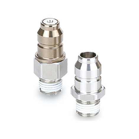 Embout de coupleur SMC, Raccord monotouche vers Mâle 1/4 in Male 1/4pouces Airflow en Acier inoxydable ( Prix pour 1 )
