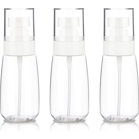 Lot de 3 petits vaporisateurs de voyage 60 ml, vaporisateurs de voyage vides, mini vaporisateurs en plastique à brume fine (1/5)